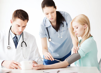 Image showing doctor and patient in hospital