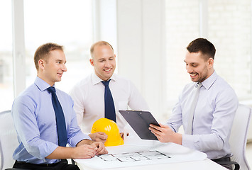 Image showing happy team of architects and designers in office