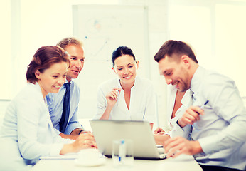 Image showing business team having meeting in office