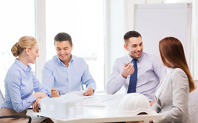 Image showing happy team of architects and designers in office