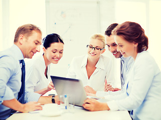 Image showing business team having meeting in office