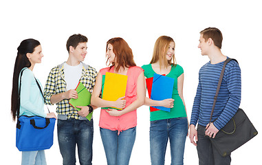 Image showing group of smiling students standing