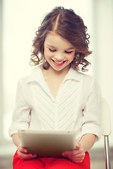 Image showing girl with tablet pc