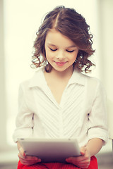 Image showing girl with tablet pc