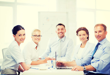 Image showing business team having meeting in office