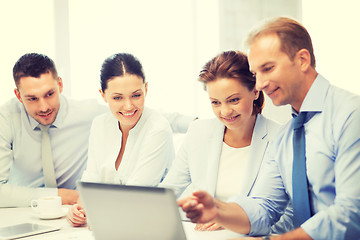 Image showing business team having discussion in office