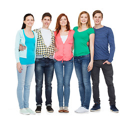 Image showing group of smiling students standing