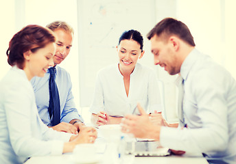 Image showing business team having meeting in office