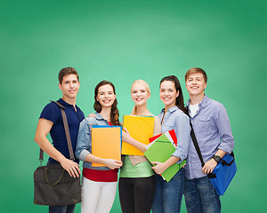 Image showing group of smiling students standing