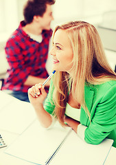 Image showing student studying in college