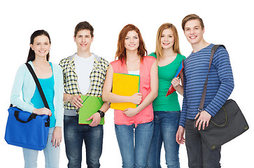 Image showing group of smiling students standing