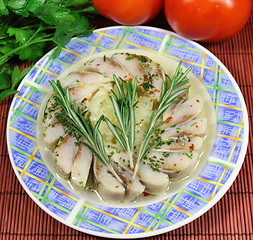 Image showing Herring fillets