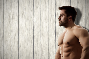 Image showing strong man background