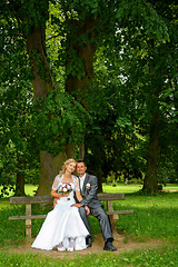 Image showing beautiful young wedding couple