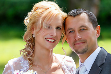 Image showing beautiful young wedding couple