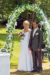 Image showing beautiful young wedding couple