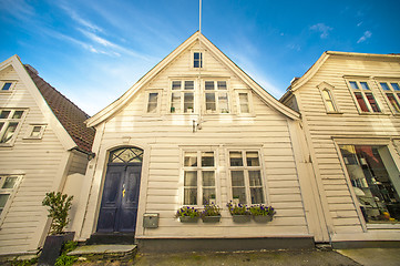 Image showing Bergen wooden house