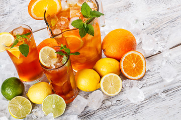 Image showing Refreshing ice tea