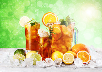 Image showing Cold ice tea