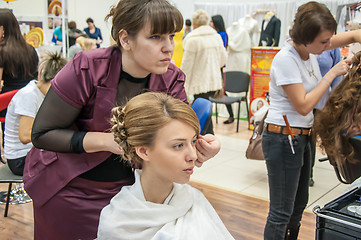 Image showing Girl in a beauty salon