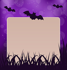 Image showing Halloween card with place for text