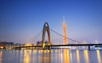 Image showing guangzhou in the sunset moment