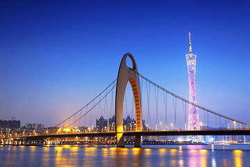 Image showing guangzhou in the sunset moment