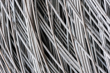 Image showing hank of metal wire background