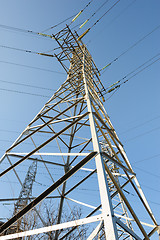 Image showing high voltage power lines
