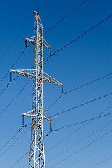 Image showing high voltage power lines