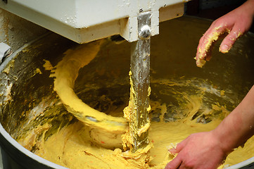 Image showing kneading machine at work