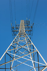 Image showing high voltage power lines