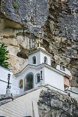 Image showing Uspensky cave monastery near Bakchisarai, Crimea