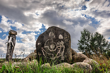 Image showing Saami sejd, pagan idol