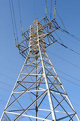 Image showing high voltage power lines