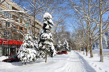 Image showing winter cityscape