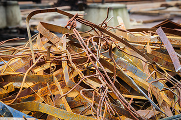 Image showing heap of rusty metal-scrap