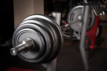 Image showing Barbell ready to workout