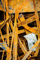 Image showing heap of rusty metal-scrap