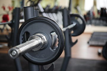 Image showing Barbell ready to workout