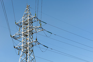 Image showing high voltage power lines