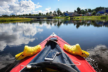 Image showing Kayaking in the Karelia