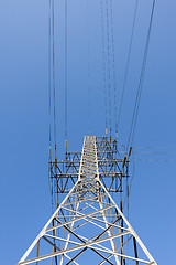 Image showing high voltage power lines