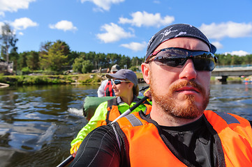 Image showing Kayaking in the Karelia