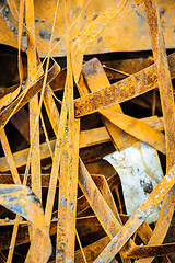 Image showing heap of rusty metal-scrap