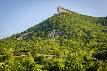 Image showing High mountain cliff in Crimea