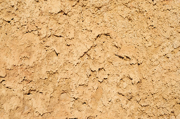 Image showing Dry soil and sand closeup texture