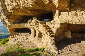 Image showing Caves at Tepe Kermen, Crimea
