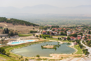 Image showing Pamukkale valley view