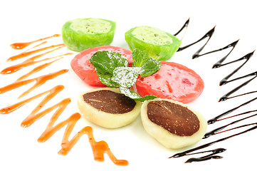 Image showing Japanese dessert mochi